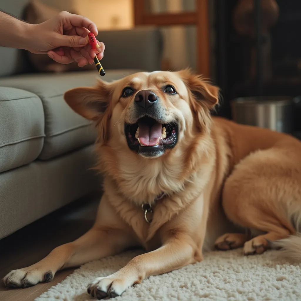 Adiestrador trabajando con perro con problemas de conducta